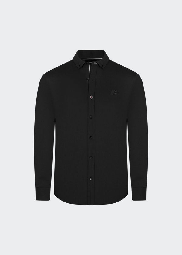 CAMISA SAUCO MANGA LARGA NEGRA