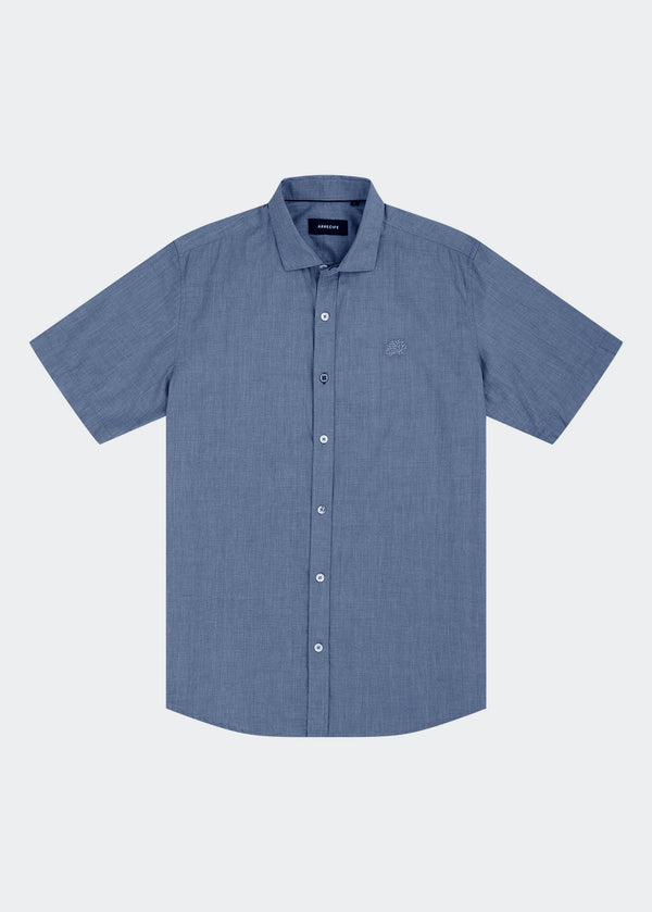 CAMISA OMAN MANGA CORTA AZUL