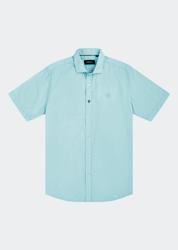 CAMISA OMAN MANGA CORTA VERDE MENTA
