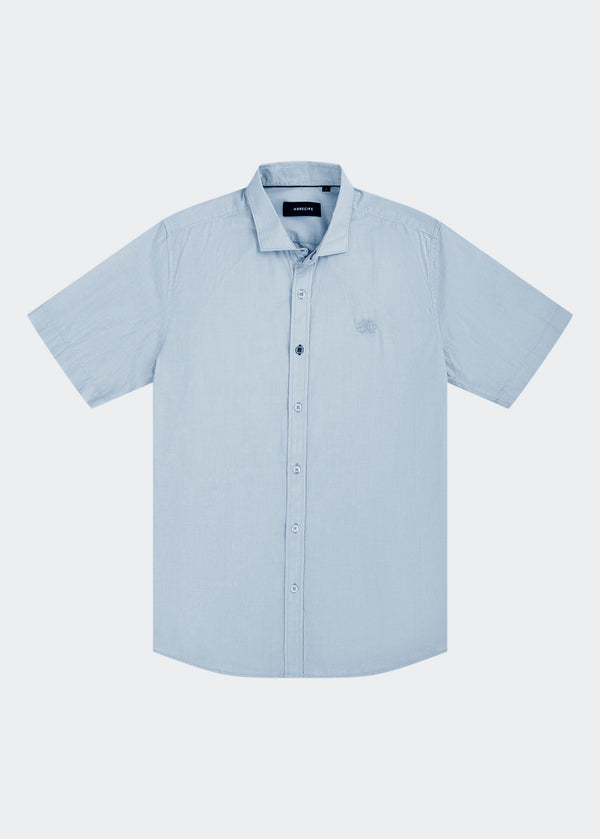 CAMISA OMAN MANGA CORTA AZUL CLARO